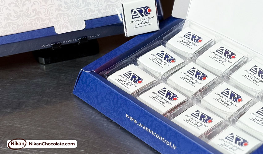 شکلات با بسته بندی حرفه ای و شیک - نمونه کار اختصاصی نیکان شکلات